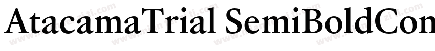 AtacamaTrial SemiBoldContrastotf字体转换